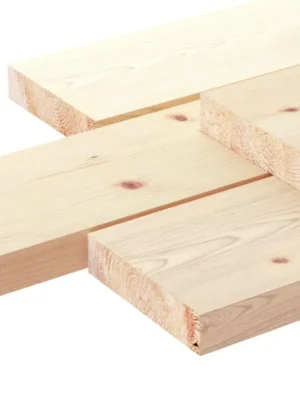 Доска сухая строганная 45х195х6000 хвоя сорт АВ